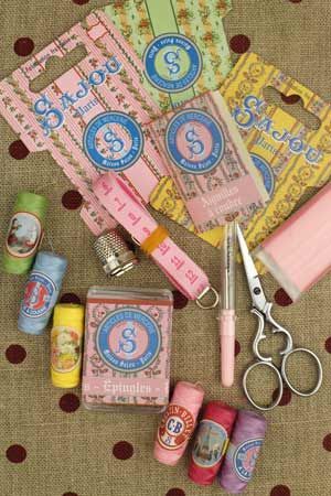 Stocked Sewing Box - Girl and Cat