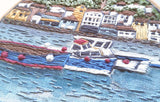 "Coastal Village" Panel