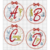 ABC Chart - 1950s Sewing ABC Chart - 1950s Sewing