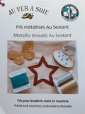 Au Ver à Soie Color Card - Metallics Au Ver à Soie Color Card - Metallics