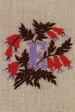 "E" stamped on linen "E" stamped on linen