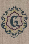 "G" stamped on linen