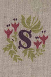 "S" stamped on linen