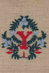 "Y" stamped on linen