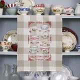 Linen Tea Towel - Bowl Collection #1