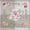 Linen Tea Towel - Teacups