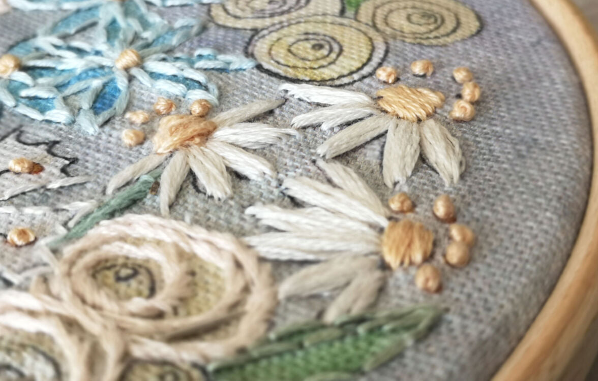 "Pastel Blooms" Panel
