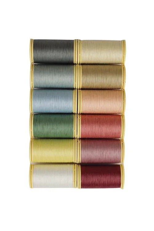 Cotton box 12 spools pastel tones