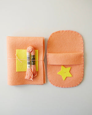 Sleeping bag for Pocket Pals Kit - Pink Grapefruit