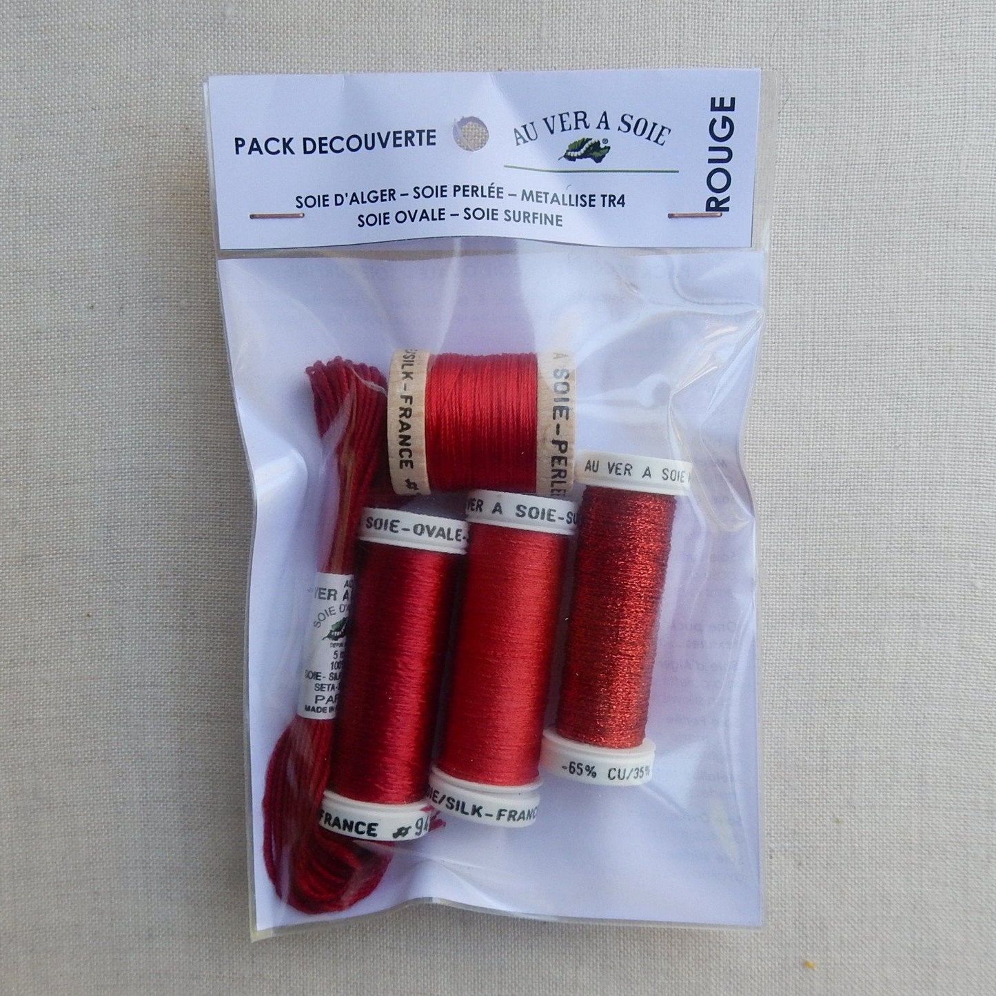 Discovery Pack - Soie Ovale/Surfine (Rouge)