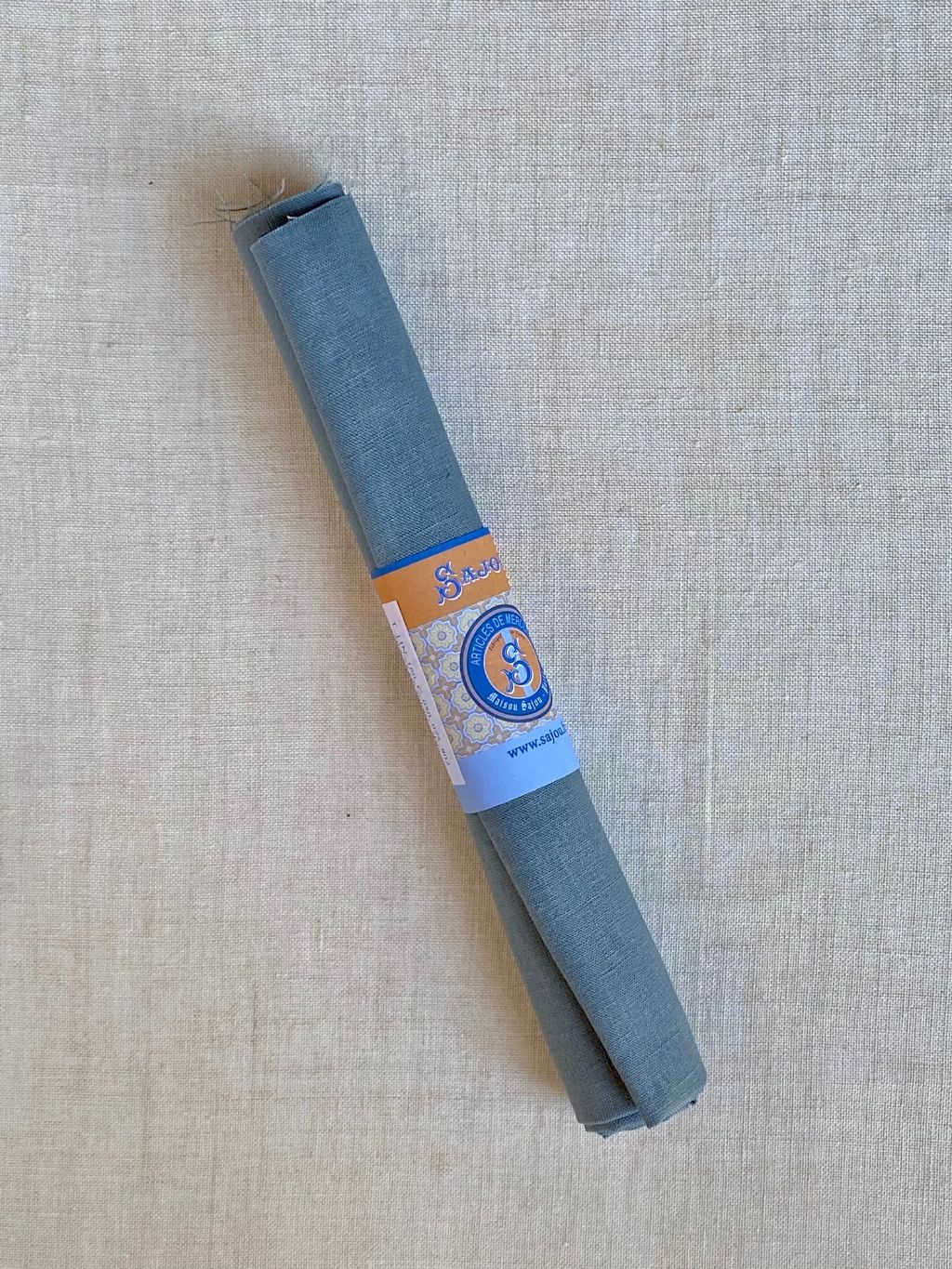 SAJOU Embroidery Linen - Slate