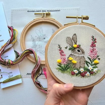 Berry Patch Bunny Embroidery Kit
