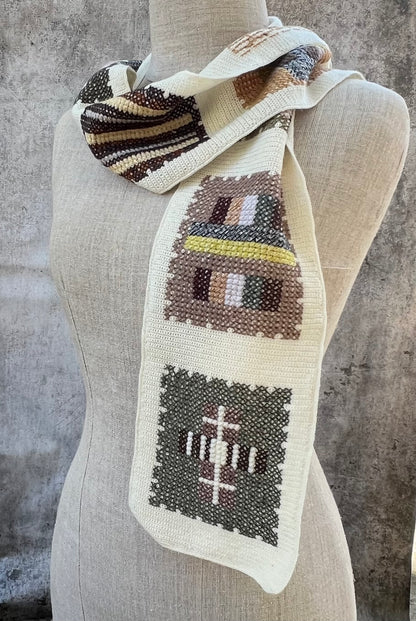 Folk Square Scarf