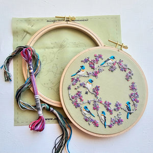 Birds and Blooms Embroidery Kit
