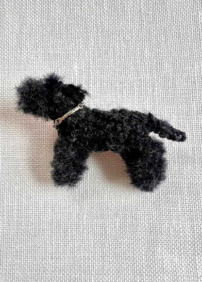 Black Doggie - Dainty Silver Chain Collar