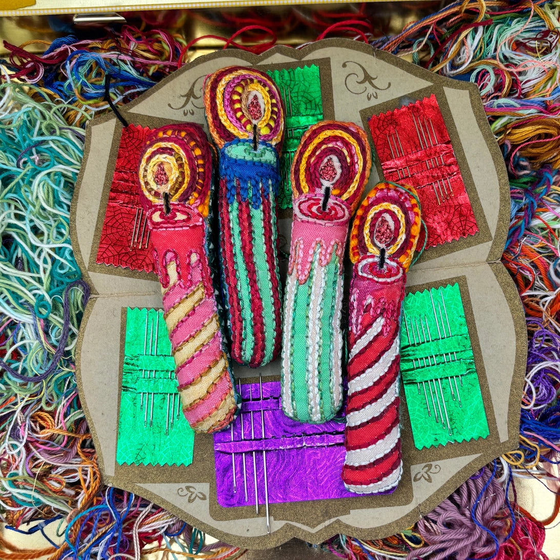 Candle Embroidery Sampler