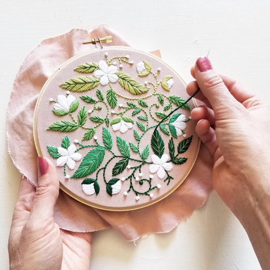 Blissful Blooms - Beginner Embroidery Kit