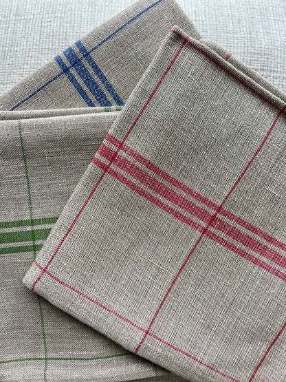 Linen Tea Towel - Navy