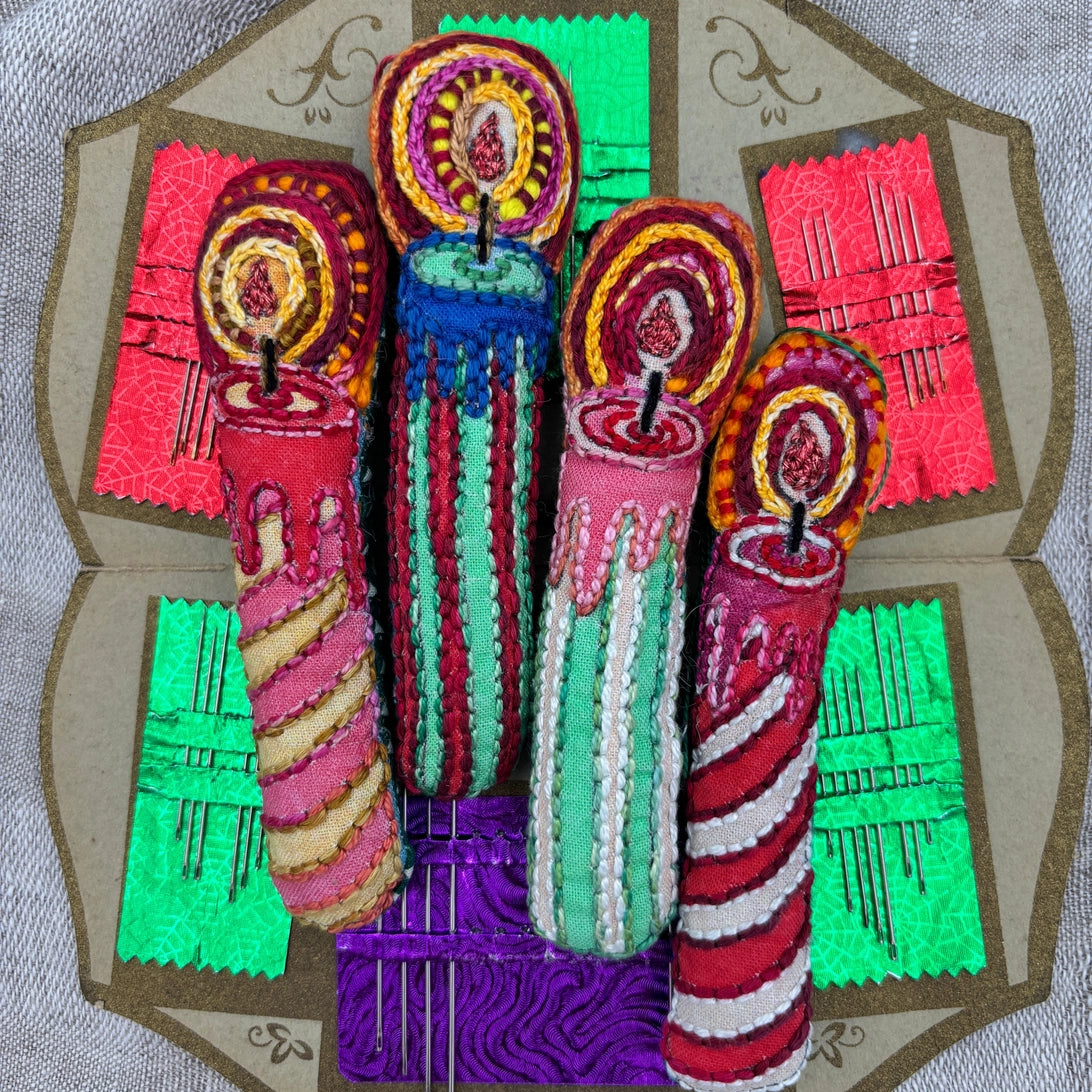 Candle Embroidery Sampler