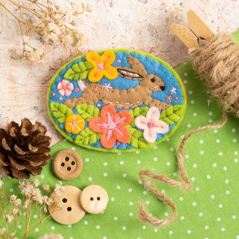 Hare Felt Craft Brooch Kit