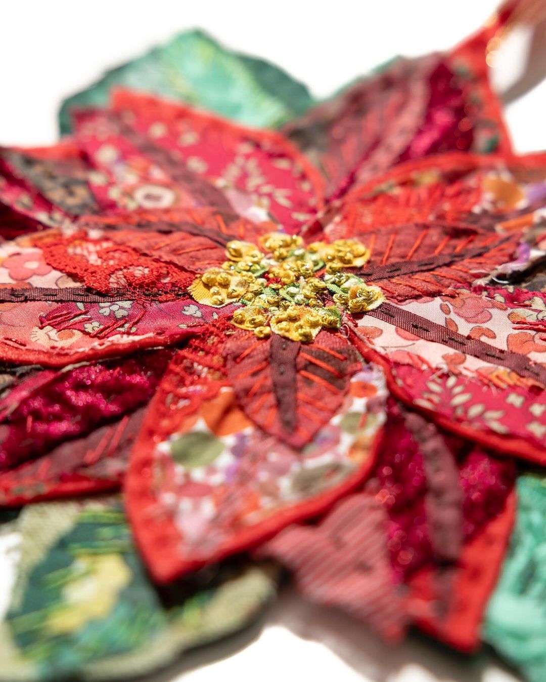 Poinsettia Slow-Stitching Kit