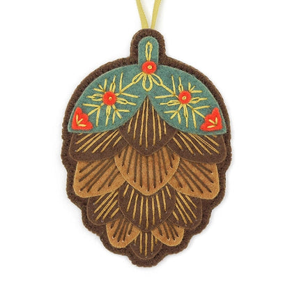 Pinecone - Felt Ornament