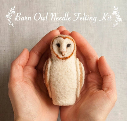 Barn Owl Needle Felting Kit