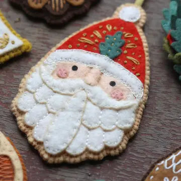 Santa - Felt Ornament