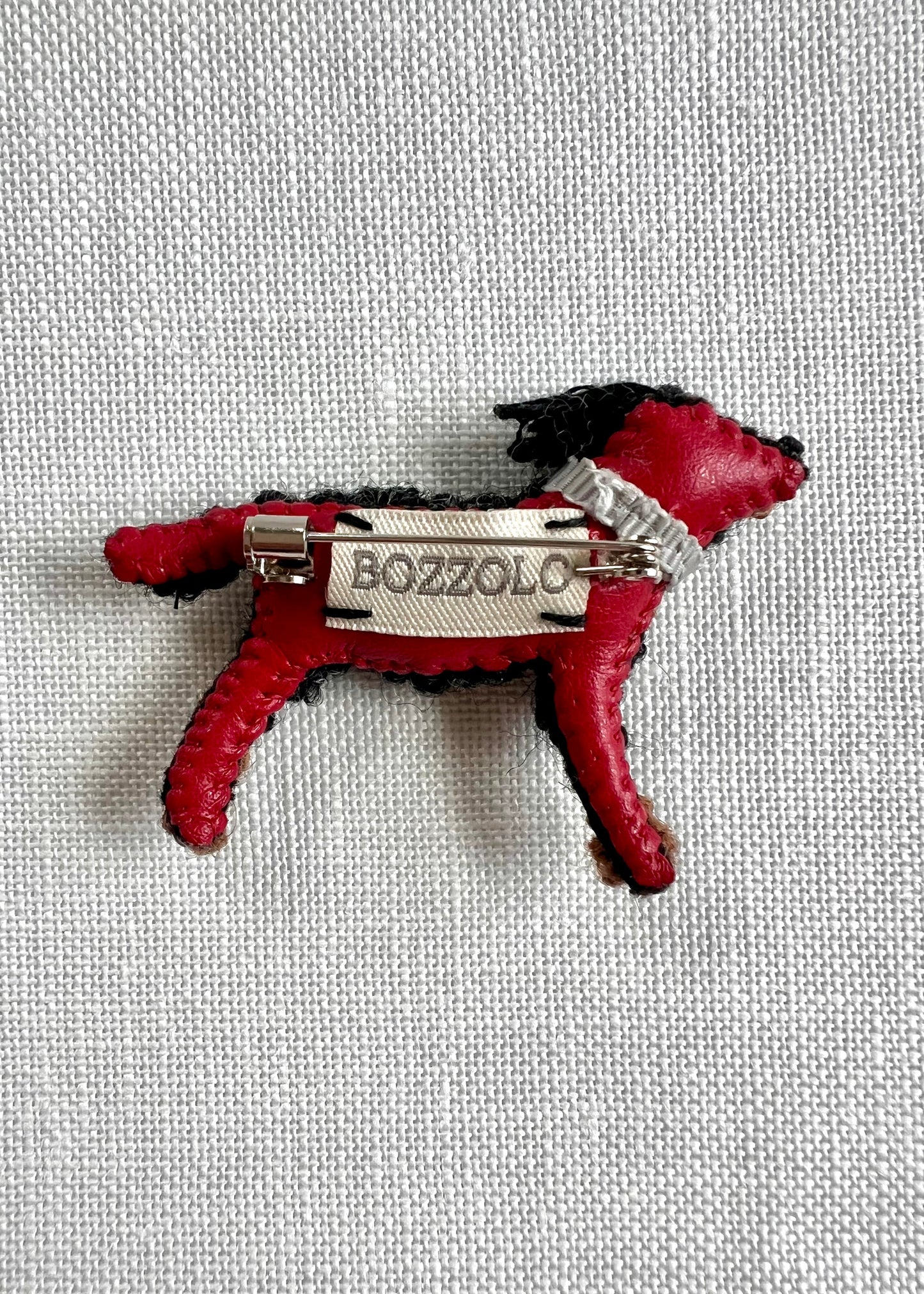 Black and Brown Doggie - Silver Buckle with Black Collar