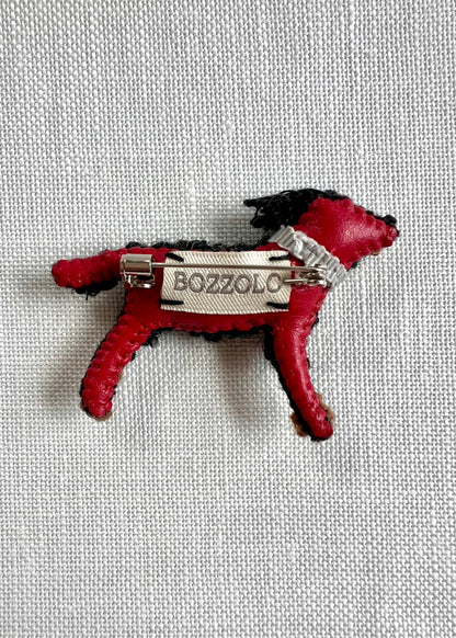 Black and Brown Doggie - Silver Buckle with Black Collar