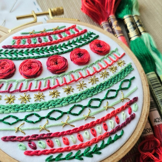Deck the Halls - Embroidery Ornament Kit