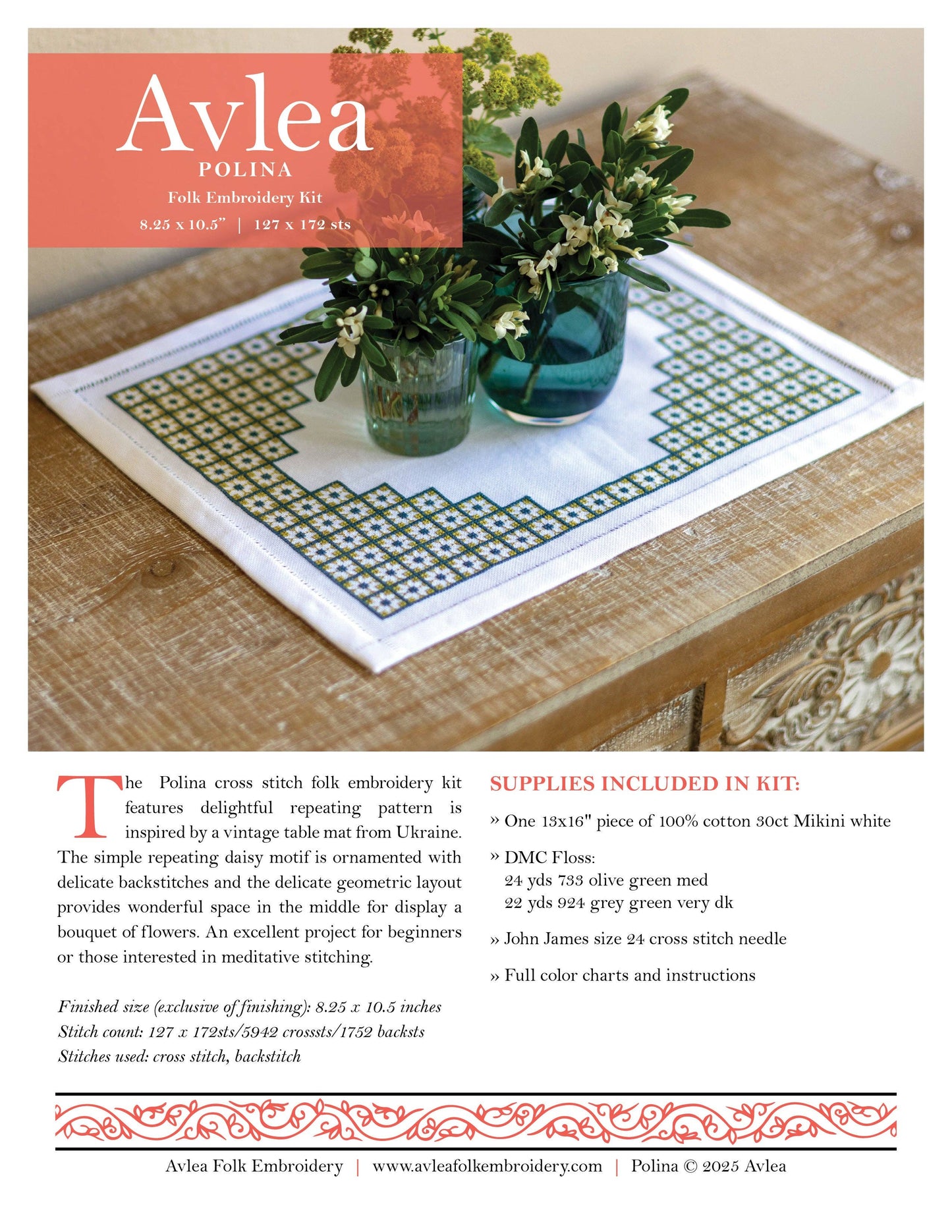 Polina - Folk Embroidery Kit