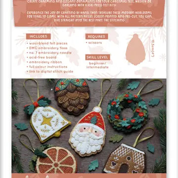 Santa - Felt Ornament