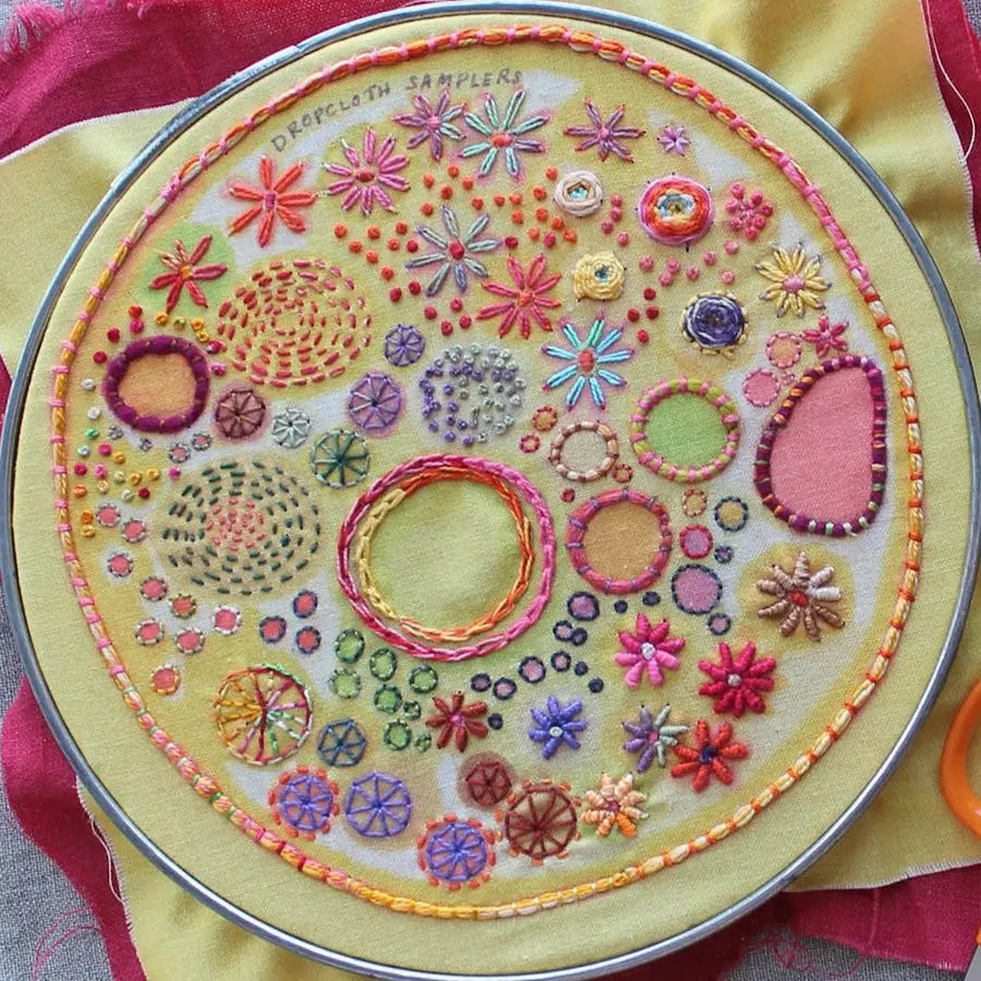 Embroidered Sunshine Sampler