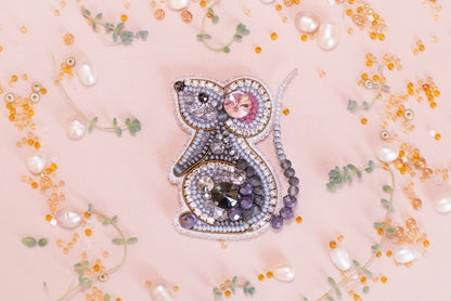 Mouse - Bead Embroidery Kit