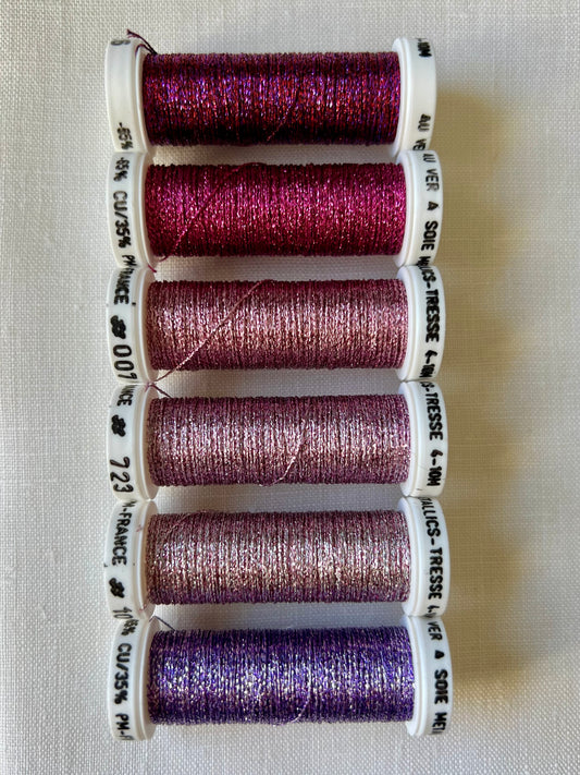 Metallic Thread Set - Pink