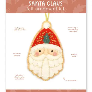 Santa - Felt Ornament