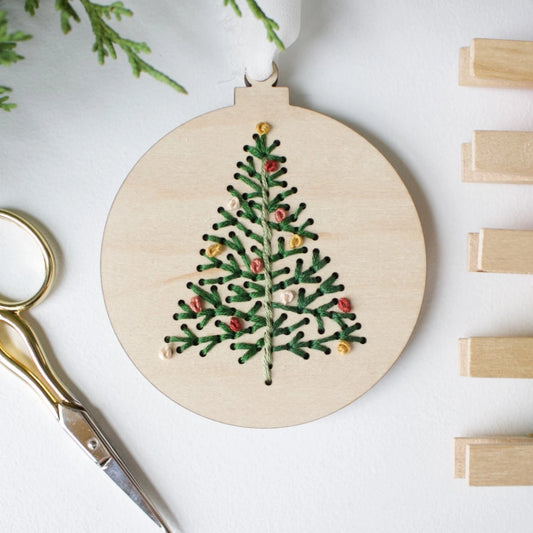 Christmas Tree Ornament - Embroidery Kit