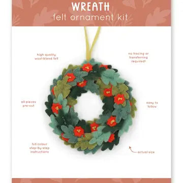 Wreath - Felt Ornament