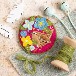 Wren Felt Craft Brooch Kit