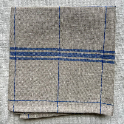 Linen Tea Towel - Navy
