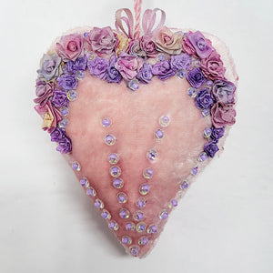 Pastel Candies - Heart Ornament Trios