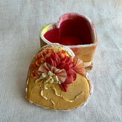 Marigold/Golden- Tiny Heart Box