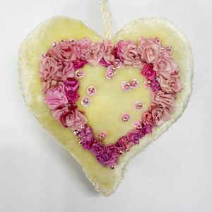 Pastel Candies - Heart Ornament Trios