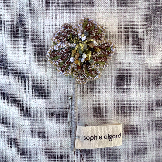 Poof Flower Brooch