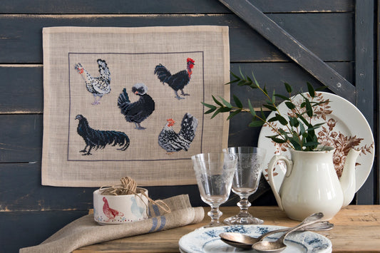 Elegant Hens - Cross Stitch Chart