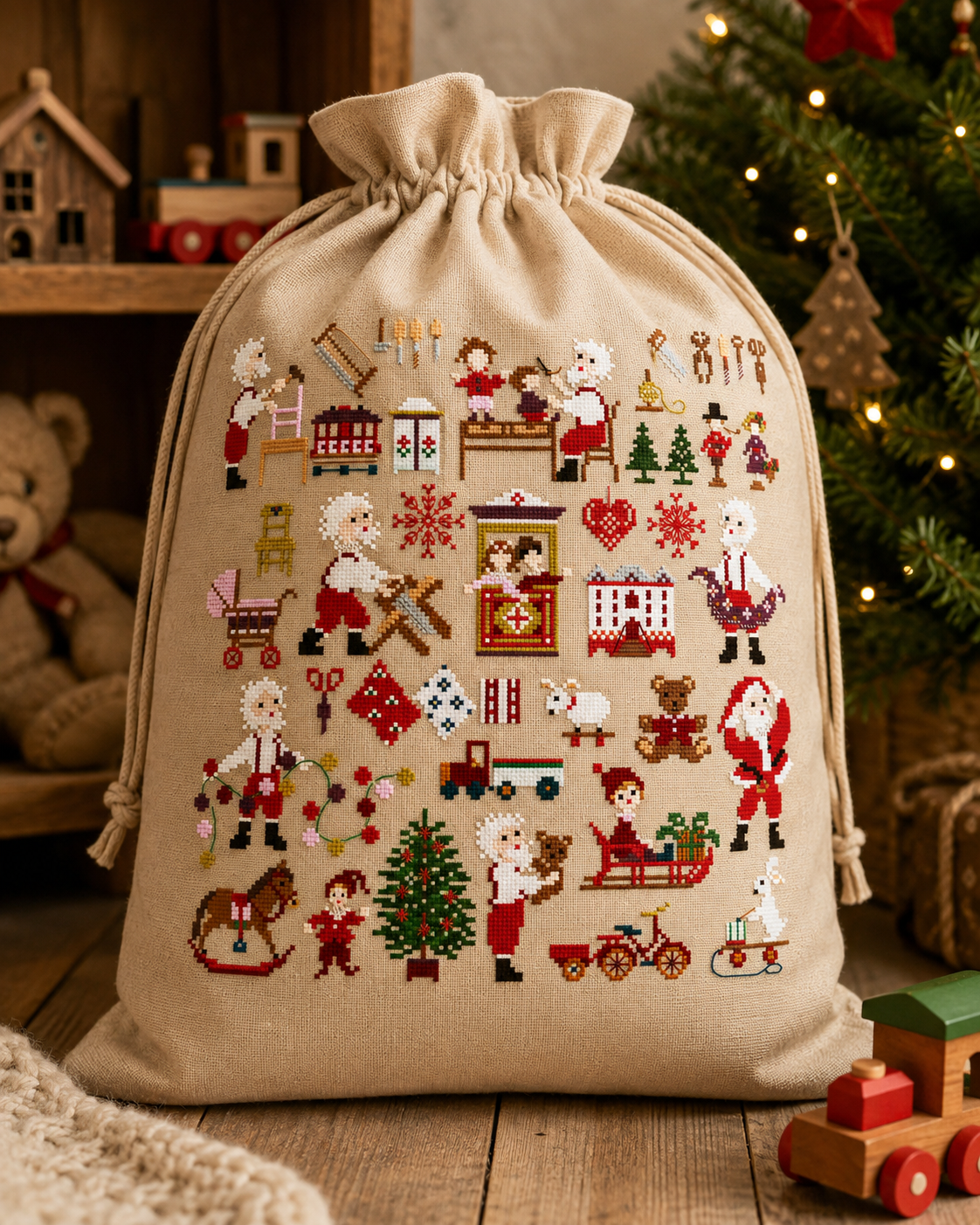 Santa's Workshop - Cross Stitch Chart