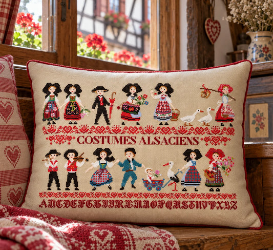 Alsace Costumes - Cross Stitch Chart