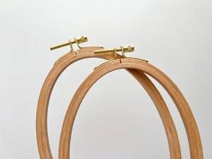 Oval Beechwood Hoops