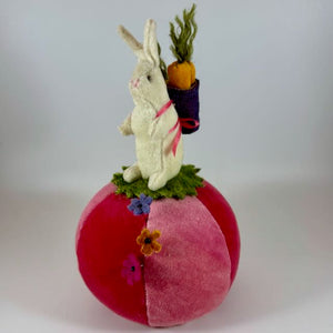 Rabbit on Ball Pincushion